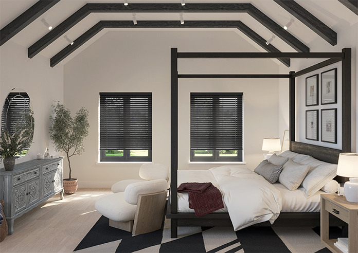 Ecowood, True Black Satin - Venetian Blind - Image 11